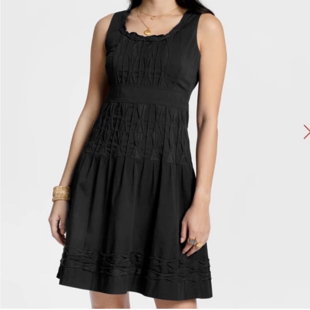 Frances Valentine Black Ribbon Dress. Size 10. MSRP $398